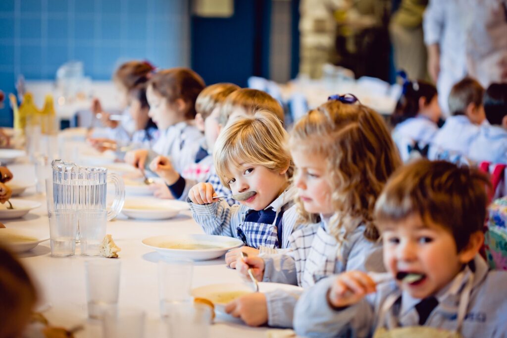 Desde Infantil la alimentación escolar en Gaztelueta es cuidada con mimo